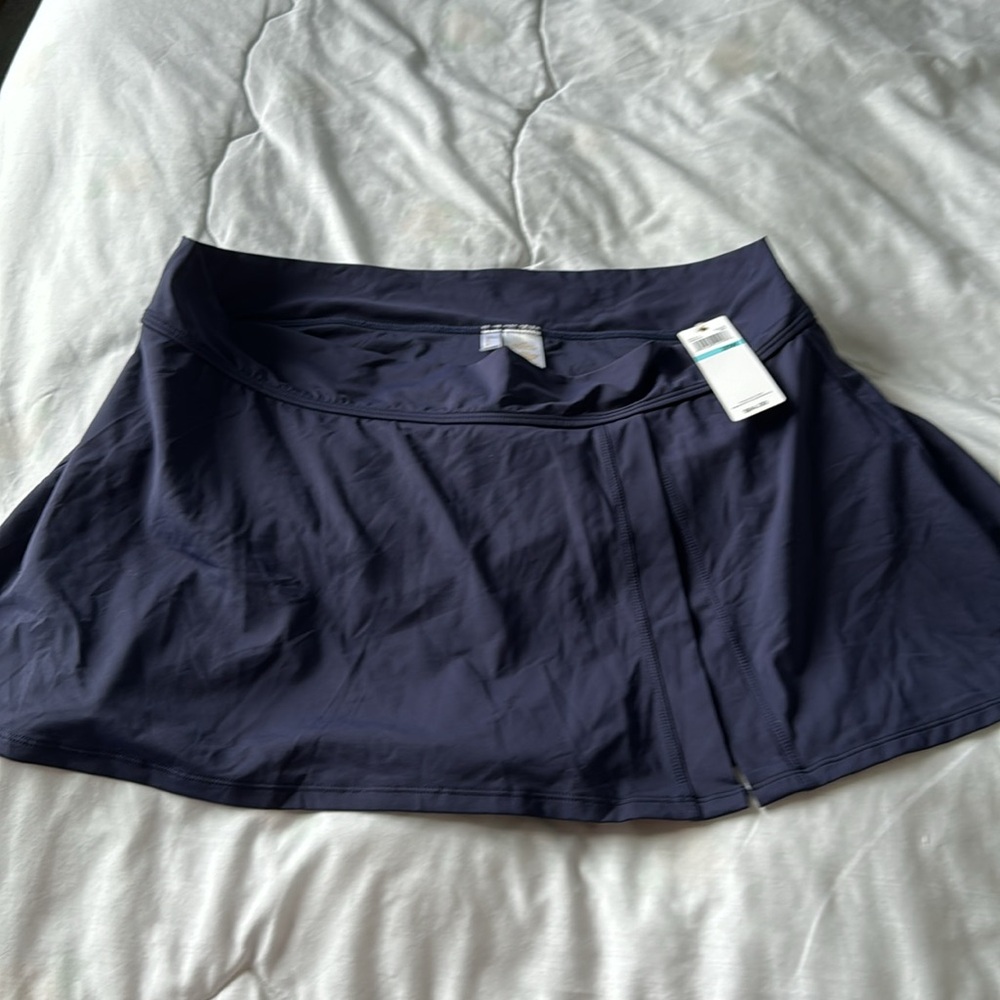 NWT Navy Anne Cole Swim Skirt 20W - Picture 3 of 10